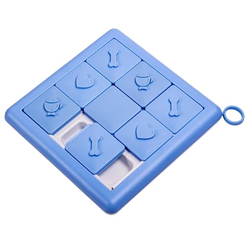 BUYTER Hunde-Puzzle-Spielzeug, Welpenfutter, Puzzle, Schleife, interaktiver Leckerli-Spender, hilft Haustieren bei der Verdauung und Langeweile (Blau) von Buyter