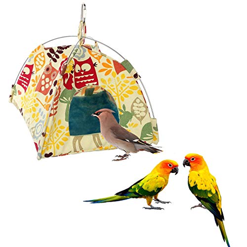 BUYTER Vogelkäfig zum Aufhängen, Segeltuch, für Papageien, Haustier, universelles Vogelhängematte, Nest (L) von Buyter