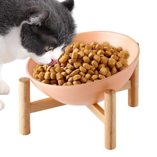 Bvizyelck Erhöhter Keramik-Katzennapf – auslaufsicherer Futternapf für Haustiere, Anti-Erbrochenes Katzen-Futternapf mit Holzständer, Haustiernapf für Hauskatzen, Kätzchen Bvizyelck Erhöhter Keramik-Katzennapf – auslaufsicherer Futternapf für Haustiere, Anti-Erbrochenes Katzen-Futternapf mit Holzständer, Haustiernapf für Hauskatzen, Kätzchen von Bvizyelck