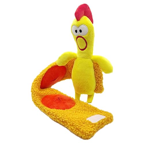 Bvizyelck Hunde-Leckerli-Plüsch, Huhn-Abnutzungs-Schal, Welpen-Leckerli-Spender für langsames Füttern, lustiges Hunde-Puzzle-Spielzeug für IQ-Training, Futtersuche, Instinkttraining Bvizyelck Hunde-Leckerli-Plüsch, Huhn-Abnutzungs-Schal, Welpen-Leckerli-Spender für langsames Füttern, lustiges Hunde-Puzzle-Spielzeug für IQ-Training, Futtersuche, Instinkttraining von Bvizyelck