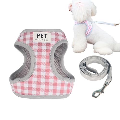 Bvizyelck Hundegeschirr mit einziehbaren Leinen,Haustiergeschirr mit Griffen, Verstellbares Haustierwesten-Geschirr-Leinen-Set, Hundeauslaufgerät aus Polyestergewebe, drehbares Schnallendesign, Bvizyelck Hundegeschirr mit einziehbaren Leinen,Haustiergeschirr mit Griffen, Verstellbares Haustierwesten-Geschirr-Leinen-Set, Hundeauslaufgerät aus Polyestergewebe, drehbares Schnallendesign, von Bvizyelck