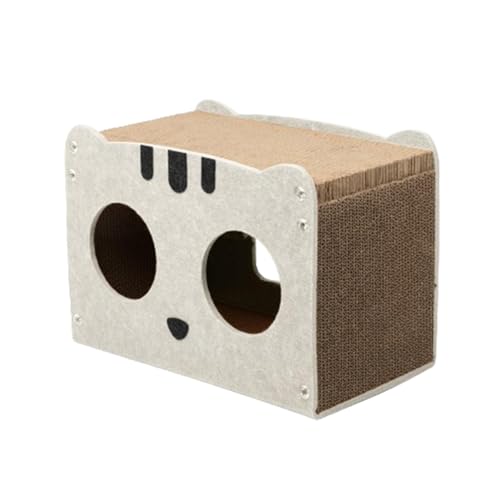 Bvizyelck Katzenhaus aus Pappe,Katzenhaus aus Pappe | Katzenspielhaus | Katzenkratzbett, Katzenkratzlounge für Hauskatzen, abnehmbare Katzenkratzbox aus Wellpappe Bvizyelck Katzenhaus aus Pappe,Katzenhaus aus Pappe | Katzenspielhaus | Katzenkratzbett, Katzenkratzlounge für Hauskatzen, abnehmbare Katzenkratzbox aus Wellpappe von Bvizyelck