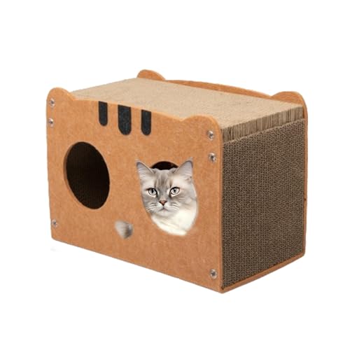 Bvizyelck Katzenkratzhaus aus Pappe,Katzenkratzhaus aus Pappe | Katzenspielhaus - Abnehmbares Katzenkratzhaus für Verschiedene Heimdekorationen, gewelltes Katzenkratzspielzeug Bvizyelck Katzenkratzhaus aus Pappe,Katzenkratzhaus aus Pappe | Katzenspielhaus - Abnehmbares Katzenkratzhaus für Verschiedene Heimdekorationen, gewelltes Katzenkratzspielzeug von Bvizyelck