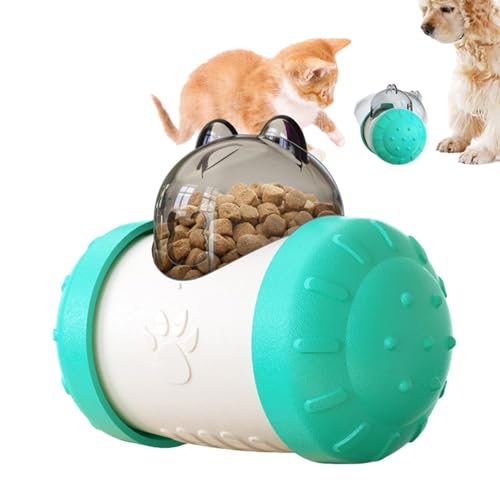 Bvizyelck Leckerli-Spender-Spielzeug für Hunde, Tumbler-Haustierspielzeug | Slow Feeder Hundespielzeug | Puppy Engagement, Hundefutter-Puzzle-Futterball für kleine, mittelgroße und große Hunde von Bvizyelck