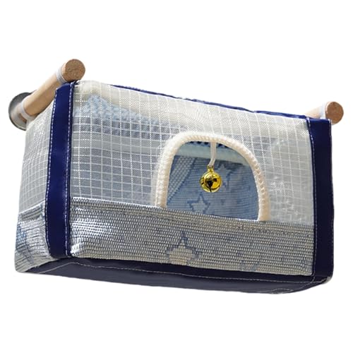 Bvizyelck Papageienbett für Käfig, atmungsaktiv, hängend, Vogelhaus mit Glocke, Sittichkäfig, Spielzeugbett für Unzertrennliche, Nymphensittiche, Graupapageien, kleine Vögel Bvizyelck Papageienbett für Käfig, atmungsaktiv, hängend, Vogelhaus mit Glocke, Sittichkäfig, Spielzeugbett für Unzertrennliche, Nymphensittiche, Graupapageien, kleine Vögel von Bvizyelck