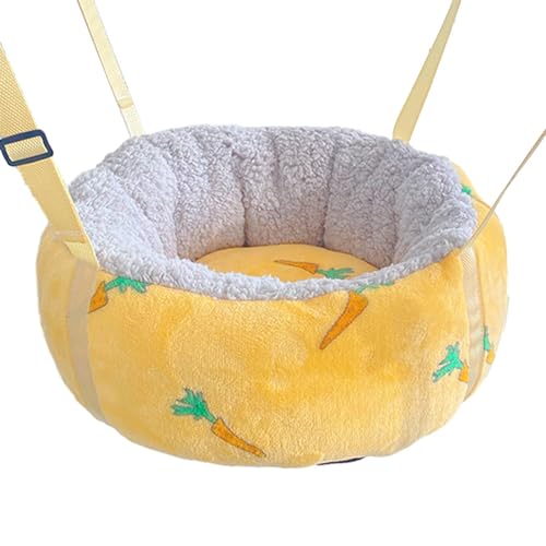 Bvizyelck Plüsch-Katzen-Hängematte – warme Hängematte für kleine Haustiere, mit verstellbaren Riemen und Haken, warme, rutschfeste Unterseite, Plüschbett für Katzen, Kaninchen, kleine Hunde Bvizyelck Plüsch-Katzen-Hängematte – warme Hängematte für kleine Haustiere, mit verstellbaren Riemen und Haken, warme, rutschfeste Unterseite, Plüschbett für Katzen, Kaninchen, kleine Hunde von Bvizyelck