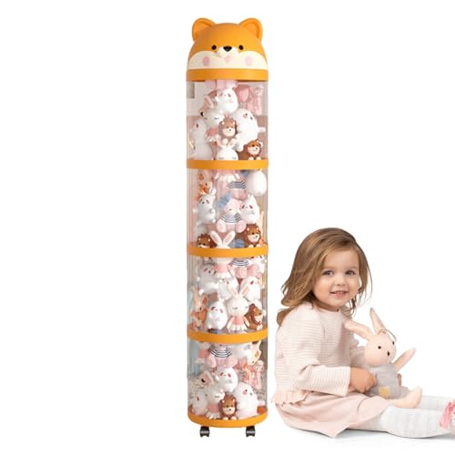 Bvizyelck Plüschtier Aufbewahrung,Plüschtier Aufbewahrungskorb | Großes Fassungsvermögen Rollbarer Turm Zur Dekorativen Ordnung Im Kinderzimmer Babyzimmer Schlafzimmer Bvizyelck Plüschtier Aufbewahrung,Plüschtier Aufbewahrungskorb | Großes Fassungsvermögen Rollbarer Turm Zur Dekorativen Ordnung Im Kinderzimmer Babyzimmer Schlafzimmer von Bvizyelck