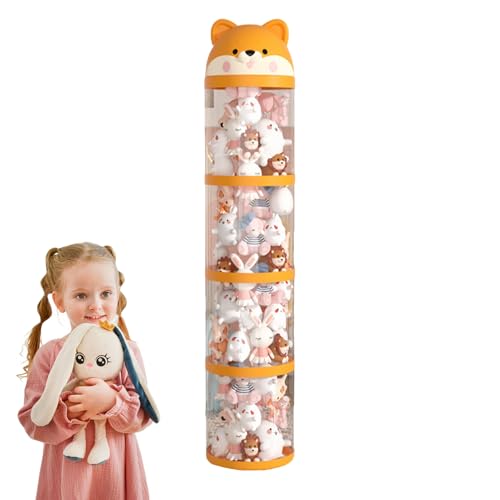 Bvizyelck Plüschtier Aufbewahrung - Plüschtier Aufbewahrung Organizer Turm - Großer durchsichtiger Turm mit Rädern, Stofftierhalter Röhre zur Raumdekoration für Spielzimmer, Schlafzimmer und Bvizyelck Plüschtier Aufbewahrung - Plüschtier Aufbewahrung Organizer Turm - Großer durchsichtiger Turm mit Rädern, Stofftierhalter Röhre zur Raumdekoration für Spielzimmer, Schlafzimmer und von Bvizyelck