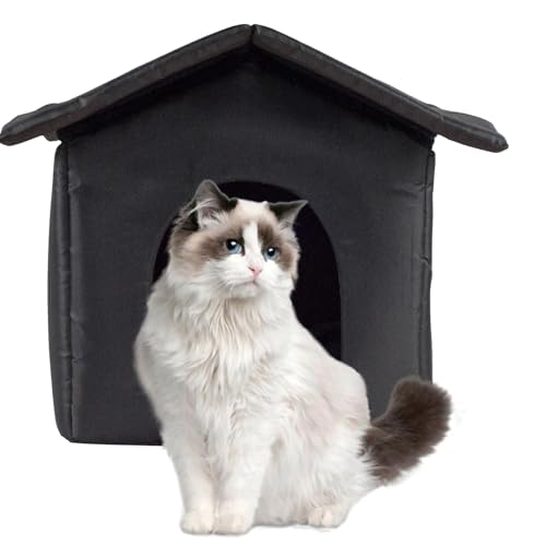 Bvizyelck Wasserdichtes Katzenhaus | Isolierte Hundehütten Und Katzenschutzhaus,rutschfeste Außenanlage Zubehör Für Mehrkatzen Balkon Winter Garten Camping Bvizyelck Wasserdichtes Katzenhaus | Isolierte Hundehütten Und Katzenschutzhaus,rutschfeste Außenanlage Zubehör Für Mehrkatzen Balkon Winter Garten Camping von Bvizyelck