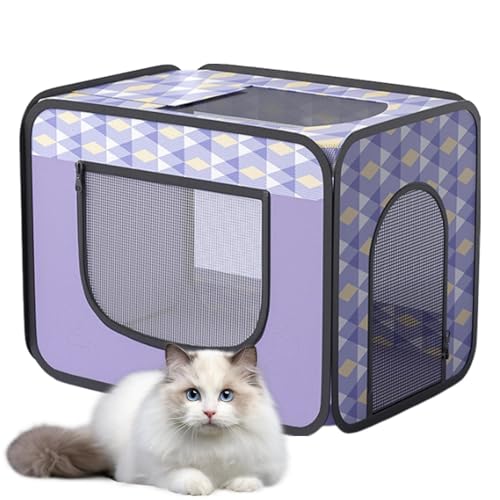 Bvizyelck Weiche Hundebox, Katzentrocknerbox | Weiche Hundehütte | Tragbare Haustier-Trockenkammer, Bedruckte, weiche Haustierkiste gegen Fliegende Haare für Hunde und Katzen Bvizyelck Weiche Hundebox, Katzentrocknerbox | Weiche Hundehütte | Tragbare Haustier-Trockenkammer, Bedruckte, weiche Haustierkiste gegen Fliegende Haare für Hunde und Katzen von Bvizyelck