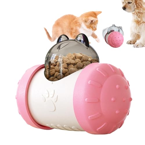 Leckerli-Spender-Spielzeug für Hunde, Tumbler-Haustierspielzeug,Katzenbecher, Schaukelspielzeug, Leckerli-Spender, Ball - Leckerli-Spenderspielzeug, IQ-Training-Futterpuzzleball für Welpen bis große H von Bvizyelck