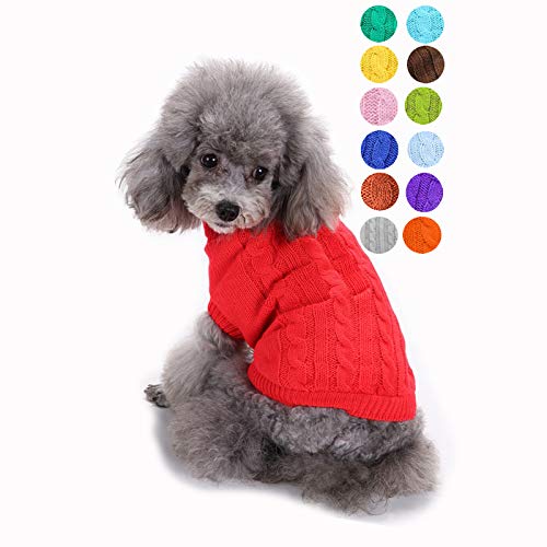 Kleiner Hundepullover, Warmer Haustierpullover, Katzenpullover Hund Sweatshirt Kleidung Mantel Bekleidung für kleine Hunde & Kätzchen Kleiner Hundepullover, Warmer Haustierpullover, Katzenpullover Hund Sweatshirt Kleidung Mantel Bekleidung für kleine Hunde & Kätzchen von Bwealthest