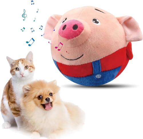 Aktives Bewegendes Haustier Plüschspielzeug, Hundespielzeug Futterball, Interaktives Hundespielzeug, Leckerli Spielzeug Ball Bissfest Spielzeug Ball Für Haustier Hunde IQ Trainingsball (Rot Schwein) Aktives Bewegendes Haustier Plüschspielzeug, Hundespielzeug Futterball, Interaktives Hundespielzeug, Leckerli Spielzeug Ball Bissfest Spielzeug Ball Für Haustier Hunde IQ Trainingsball (Rot Schwein) von Bxjinkele