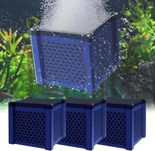 Aktivkohle Aquarium | Clever Cube Aktivkohle Pferde | Aktivkohlefilter Pferdetränke | Eco Aquarium Wasserreiniger Würfel | Eco-Aquarium Wassertrog Purifier Cube | Für Teiche, Aquarium (3Pcs) von Bxjinkele