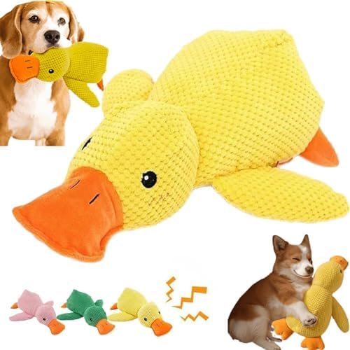 Bxjinkele 45cm Hundespielzeug Ente, Anti Stress Ente Hund, Anti Stress Ente Für Hunde, Süße Spielzeugente Für Hunde, Ente Hundespielzeug, Beruhigende Ente Für Hunde, Antistressente Für Hunde (Gelb) Bxjinkele 45cm Hundespielzeug Ente, Anti Stress Ente Hund, Anti Stress Ente Für Hunde, Süße Spielzeugente Für Hunde, Ente Hundespielzeug, Beruhigende Ente Für Hunde, Antistressente Für Hunde (Gelb) von Bxjinkele