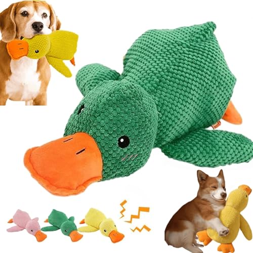 Bxjinkele 45cm Hundespielzeug Ente, Anti Stress Ente Hund, Anti Stress Ente Für Hunde, Süße Spielzeugente Für Hunde, Ente Hundespielzeug, Beruhigende Ente Für Hunde, Antistressente Für Hunde (Grün) Bxjinkele 45cm Hundespielzeug Ente, Anti Stress Ente Hund, Anti Stress Ente Für Hunde, Süße Spielzeugente Für Hunde, Ente Hundespielzeug, Beruhigende Ente Für Hunde, Antistressente Für Hunde (Grün) von Bxjinkele