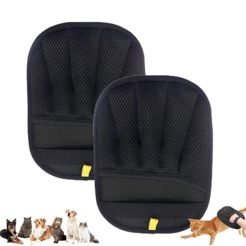 Bxjinkele Fellmagnet, Neu Fellhandschuhe Fingerlos Katze, Fell Magnet Static Removal Gloves for Pet Hair, Katzen Hunde Handschuhe Fellpflege, fellmagnet Glattes und Gesundes Fell (2PC) von Bxjinkele