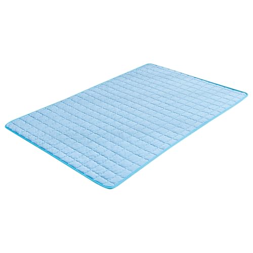 Bxjinkele Kühlmatte für Den Sommer,Kühlmatte Hund, Summer Pet Ice Pad, Hundekühlmatte für Hund und Katze, Selbstkühlende Matte für Haustiere, Abrieb- und Bissfest Natürliche Kühlung (Blau) von Bxjinkele