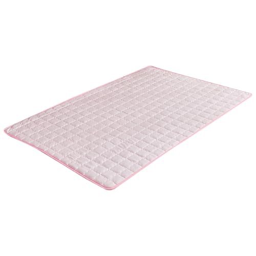 Bxjinkele Kühlmatte für Den Sommer,Kühlmatte Hund, Summer Pet Ice Pad, Hundekühlmatte für Hund und Katze, Selbstkühlende Matte für Haustiere, Abrieb- und Bissfest Natürliche Kühlung (Rosa) von Bxjinkele