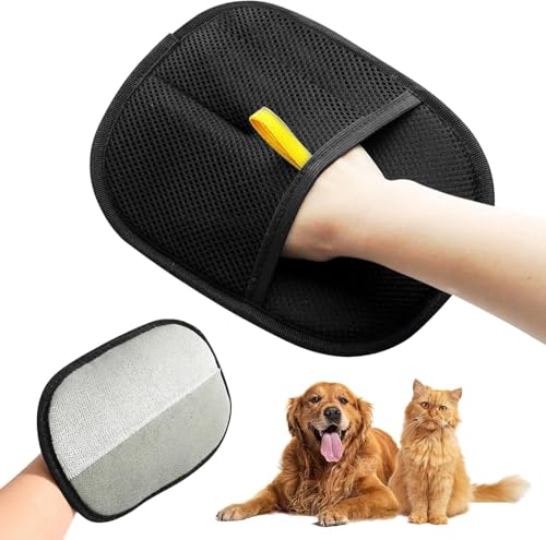 Bxjinkele Pfotenmond Fellmagnet, Fellhandschuhe Fingerlos Katze, Wiederverwendbare Fell Magnet Handschuhe, Katzen Handschuhe Fellpflege Für Glattes Und Gesundes Fell Für Kleidung, Sofas (1Pc) von Bxjinkele
