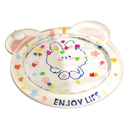 Bxjinkele Wasserspielmatte Katze, Katzen Wassermatte Kratzfest, Hunde Katzen Spiel und Kühl Wassermatte, Sommer Aufblasbare Sensorische Wasserspielmatte, Interaktives Spielzeug (80 cm) von Bxjinkele
