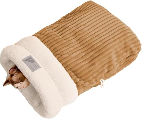 Katzen Schlafsack, Cat Sleeping Bag, Katzenschlafsack, Cat Winter Sleeping Bag, Gemütliches Katzenbett Für Hauskatzen, Katzen-Pad-Sack, Dreilagig, Bequem Für Katzen Und Kleine Hunde (Braun, 54x45 cm) Katzen Schlafsack, Cat Sleeping Bag, Katzenschlafsack, Cat Winter Sleeping Bag, Gemütliches Katzenbett Für Hauskatzen, Katzen-Pad-Sack, Dreilagig, Bequem Für Katzen Und Kleine Hunde (Braun, 54x45 cm) von Bxjinkele