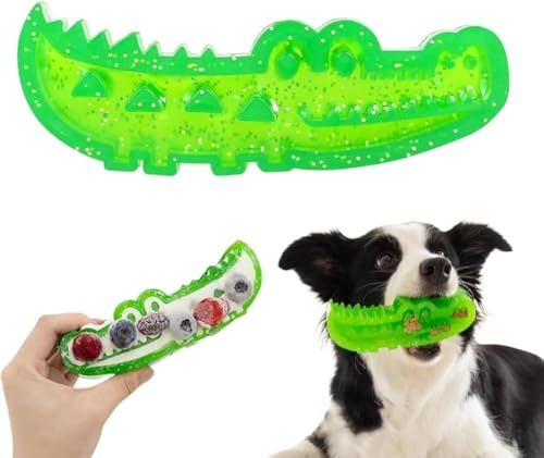 Slow Feed Chew and Fetch Crocodile, Slow Feeder Puzzle-Spielzeug für Hunde, interaktives Puzzle-Futterspielzeug für Hunde, Crocodile Enrichment Feeding Hundespielzeug, Kautraining (1PC, Large) von Bxjinkele