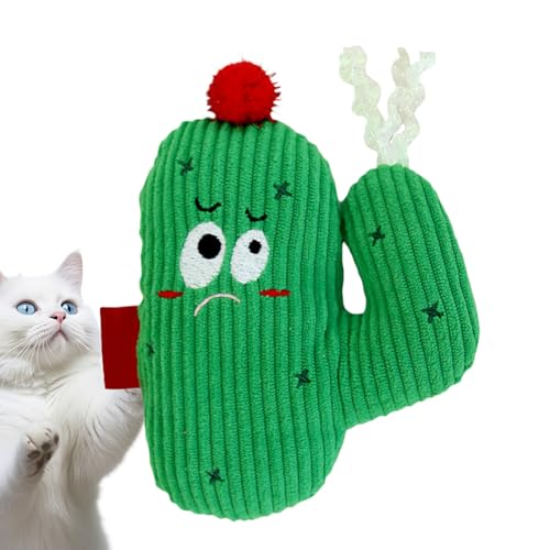 Byeaon Catnip Interactive Training, Bite Resistant Chew Toy, Haustier Training Plüschspielzeug, Sicher Und Sanft, Interaktiver Spaß Mit Sound, 5,91 X 4,33 X 1,57 Zoll, Für Katzen von Byeaon