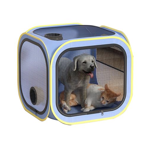 Byeaon Haustier-Trockenbox, tragbare Trockenbox, Anti-Haar-Fliegenbox, 50 x 50 x 50 cm, haustierfreundliche Konstruktion, platzsparendes Design, für Salons, Tierkliniken und den Heimgebrauch Byeaon Haustier-Trockenbox, tragbare Trockenbox, Anti-Haar-Fliegenbox, 50 x 50 x 50 cm, haustierfreundliche Konstruktion, platzsparendes Design, für Salons, Tierkliniken und den Heimgebrauch von Byeaon
