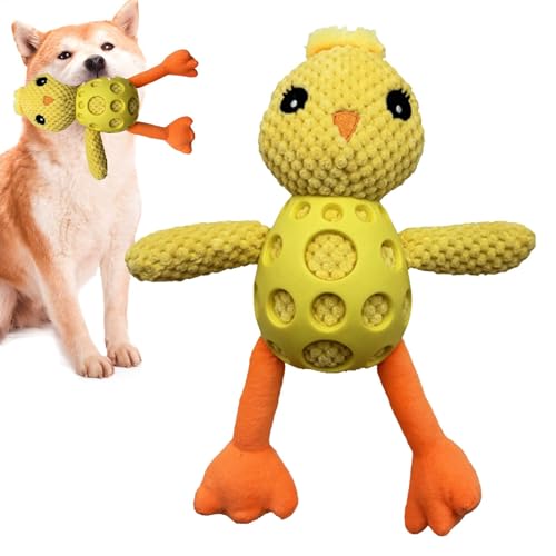 Byeaon Hundespielspielzeug, Zahne Hundespielzeug, Anti-Stress-Plüschküken, interaktives Spiel, Robustes Material, energiegeladene Spielzeit, 11,81 x 10,24 x 3,54 Zoll, für Hunde Byeaon Hundespielspielzeug, Zahne Hundespielzeug, Anti-Stress-Plüschküken, interaktives Spiel, Robustes Material, energiegeladene Spielzeit, 11,81 x 10,24 x 3,54 Zoll, für Hunde von Byeaon
