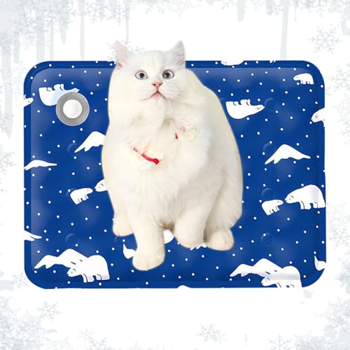 Byeaon Pet Ice Pad, Hundekühlungsmatte wasserdicht, Pet Chill Bettbedeckung, Hitzeabteilung, Leichter Reiseverwendung, 50 x 60 cm/19,69 x 23,62 Zoll für Innenräume Byeaon Pet Ice Pad, Hundekühlungsmatte wasserdicht, Pet Chill Bettbedeckung, Hitzeabteilung, Leichter Reiseverwendung, 50 x 60 cm/19,69 x 23,62 Zoll für Innenräume von Byeaon