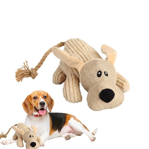 Byeaon Quietschendes Hundespielzeug für große Hunde | Beißende Plüschpuppe für Haustiere | Welpen-Beißspielzeug für Kauer, kreative quietschende Spielzeugpuppe für aggressive Hunde Byeaon Quietschendes Hundespielzeug für große Hunde | Beißende Plüschpuppe für Haustiere | Welpen-Beißspielzeug für Kauer, kreative quietschende Spielzeugpuppe für aggressive Hunde von Byeaon