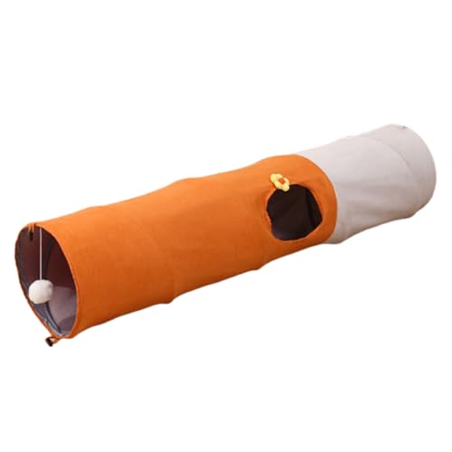 Cat-Tunnel-Spielzeug, interaktives Katzenlabyrinth, Faltbarer Haustiertunnel, 80x25x25 cm, robust, Aber leicht und Kratzfest für Innenübungen, Training, Training von Byeaon