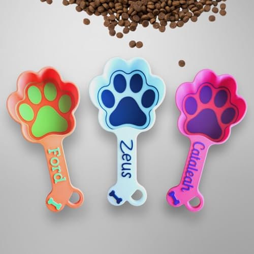 Personalisierte Hundefutterschaufel, 1/2 Tasse Hundefutter, Messbecher, individueller Name, 3D-Druck, Pfotenform, Hundefutterschaufel, individuelles Haustierzubehör, Geschenk für Hundeliebhaber (473 Personalisierte Hundefutterschaufel, 1/2 Tasse Hundefutter, Messbecher, individueller Name, 3D-Druck, Pfotenform, Hundefutterschaufel, individuelles Haustierzubehör, Geschenk für Hundeliebhaber (473 von Bykiyevm