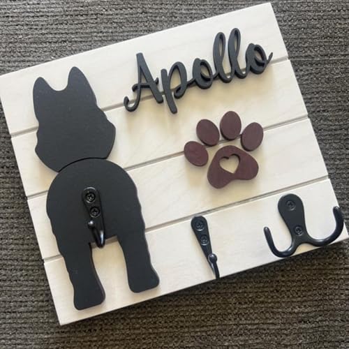 Personalisierter Hundeleinenhalter für die Wand, individuelle Holzüberfälzung, 3D-Hundeleinen-Halter, Schlüssel-Organizer, individueller Haustiernamen, Einweihungsgeschenk, Geschenk für Haustiere Personalisierter Hundeleinenhalter für die Wand, individuelle Holzüberfälzung, 3D-Hundeleinen-Halter, Schlüssel-Organizer, individueller Haustiernamen, Einweihungsgeschenk, Geschenk für Haustiere von Bykiyevm