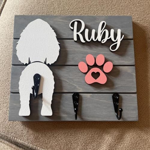 Personalisierter Hundeleinenhalter für die Wand, individuelle Holzüberfälzung, 3D-Hundeleinen-Halter, Schlüssel-Organizer, individueller Haustiernamen, Einweihungsgeschenk, Geschenk für Haustiere Personalisierter Hundeleinenhalter für die Wand, individuelle Holzüberfälzung, 3D-Hundeleinen-Halter, Schlüssel-Organizer, individueller Haustiernamen, Einweihungsgeschenk, Geschenk für Haustiere von Bykiyevm