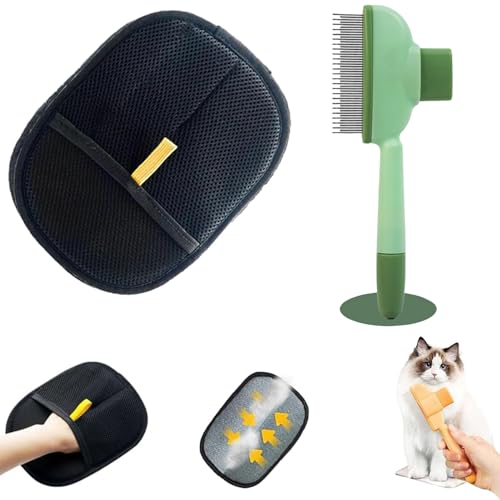ByteCraft 4 Pack Fellmagnet, 2025 New Fellhandschuhe Fingerlos Katze Wiederverwendbare Fell Magnet Handschuhe, Handschuh Zur Entfernung Von Tierhaaren Für Kleidung, Sofas (B) von ByteCraft