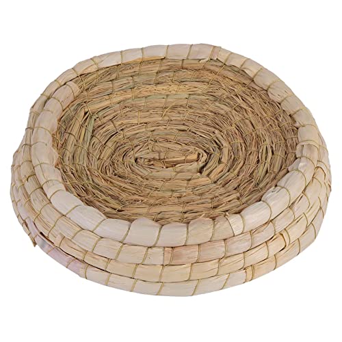 Handgewebtes Nest, Maisblätter und Stroh, Inkubationsbett, Zuchthaus für Taube, Zwergkaninchen, Hase, Taube, Rennmäuse, Chinchillas, Meerschweinchen von Bzwyonst