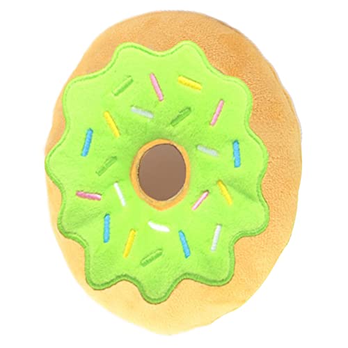 C/Y Donut Plüsch Quietschendes Hundespielzeug | Gefüllte Donut-Beißspielzeuge für Hunde | Plüsch-Baumwoll-Donut-Sound-Spielzeug, Welpen-Kauspielzeug-Haustierbedarf von C/Y