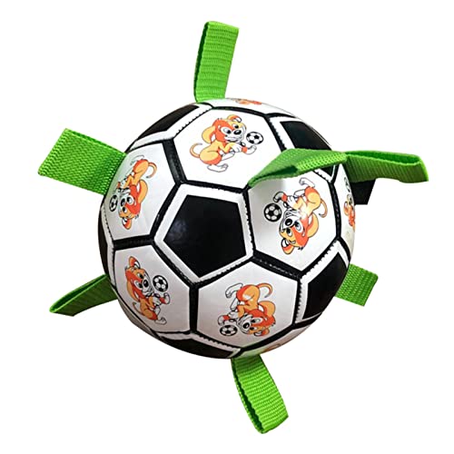 C/Y Hund Fußball | Dauerhafter interaktiver Fußball für Haustiere - Interaktives Hundespielzeug für drinnen und draußen, Hundebälle, lustiges Hundestockspielzeug mit einfachen Greiflaschen von C/Y