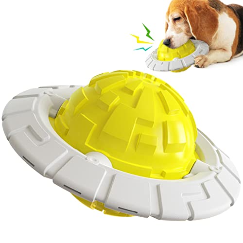 C/Y Hund Planet Ball Flugscheibe, UFO Shape Dog Flying Disc Chew Squeaky Planet Ball Spielzeug für Hunde, Planet Shape Dog Interactive Balls Toys für kleine, mittelgroße und große Hunde von C/Y
