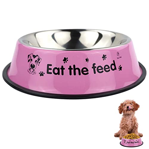 C/Y Hundenapf aus Metall,Hundefutternapf rutschfest | 18cm/7.08inch Hunde- und Katzenzubehör für Trockenfutter, Nassfutter, Snacks, Wasser für kleine Haustiere von C/Y