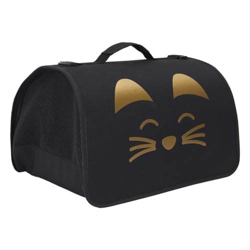 Transporttasche für Tiere, 40 x 27 x 21 cm, Schwarz mit Goldmotiv Transporttasche für Tiere, 40 x 27 x 21 cm, Schwarz mit Goldmotiv von C L'AFFAIRE