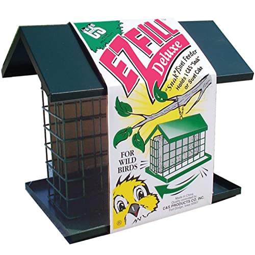 C&S CS750 EZ Fill Deluxe Snak TM/Suet Feeder, Grün von C&S