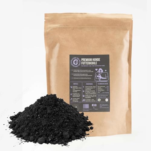 Premium Futterkohle für Hunde – unterstützt Verdauung, Wohlbefinden & Abwehrkräfte – 100% pflanzlich & nachhaltig - Made in Germany (2L) von C44-Zittau