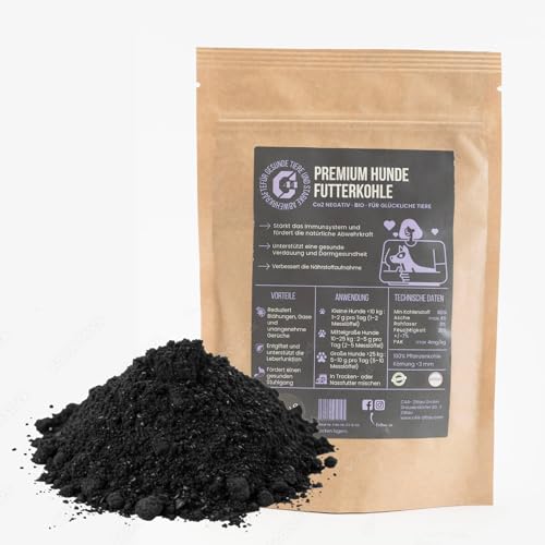 Premium Futterkohle für Hunde – unterstützt Verdauung, Wohlbefinden & Abwehrkräfte – 100% pflanzlich & nachhaltig - Made in Germany (500ml) von C44-Zittau