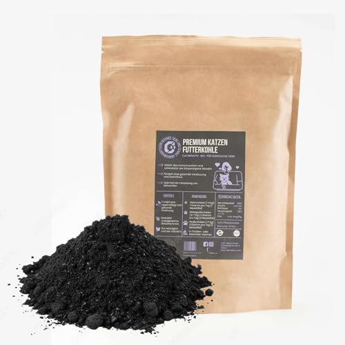 Premium Futterkohle für Katzen – unterstützt Verdauung, Wohlbefinden & Abwehrkräfte – 100% pflanzlich & nachhaltig - Made in Germany (2L) von C44-Zittau
