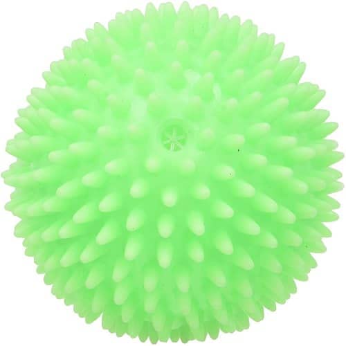 CABLEPELADO Hundeball Igel | Ball Plektren für Hunde | Massieren Sie das Zahnfleisch und reinigen Sie die Zähne und Hunde, starkes Hundespielzeug, mit Sound | Thermoplastischer Gummi | 6 cm | Grün von CABLEPELADO