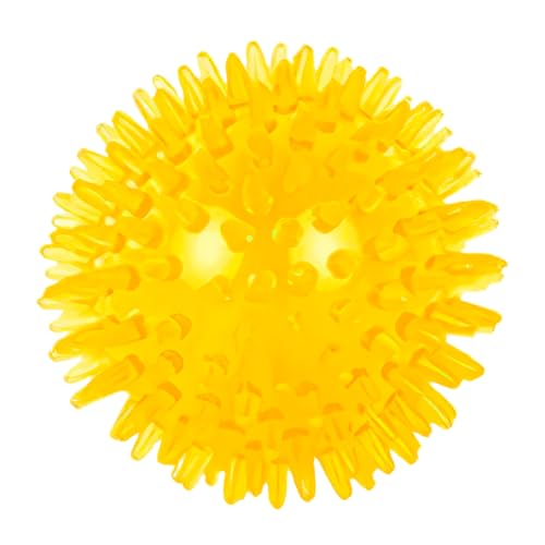 CABLEPELADO Igelball für Hunde, interaktives Spielzeug mit stimulierendem Klang und Textur, 6 x 6 cm, mehrfarbig, ideal zum Kauen und Spielen von CABLEPELADO