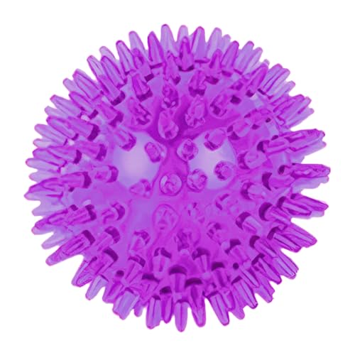 CABLEPELADO Igelball für Hunde, interaktives Spielzeug mit stimulierendem Klang und Textur, 6 x 6 cm, mehrfarbig, ideal zum Kauen und Spielen von CABLEPELADO